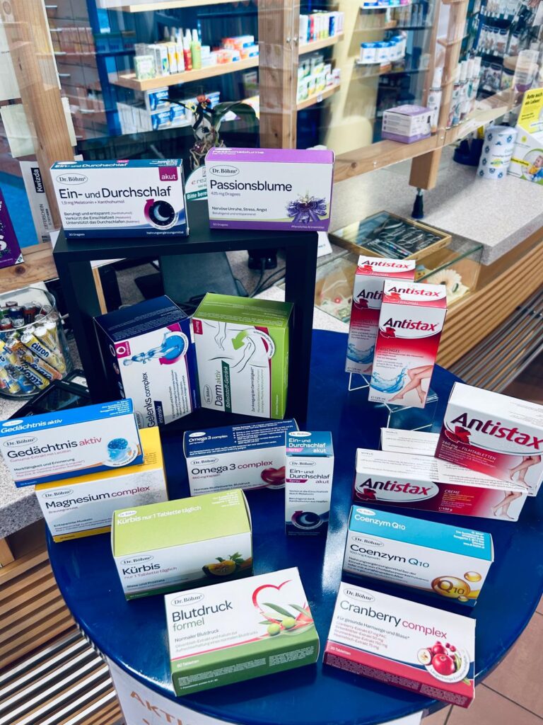 Antistax und Dr. Böhm in Ihrer Apotheke in Fohnsdorf